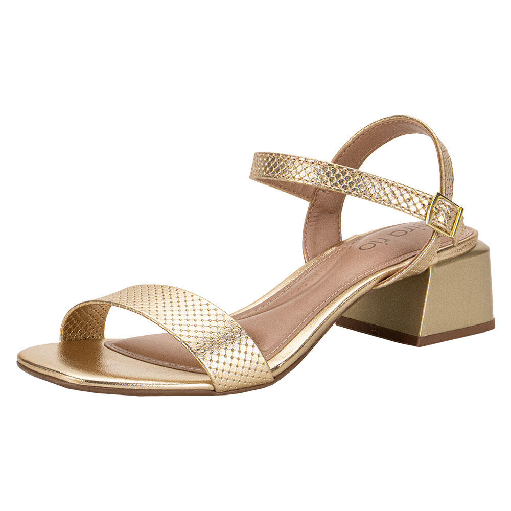Sandália Feminina Salto Grosso Beira Rio 8423303 em Oferta na Shopee