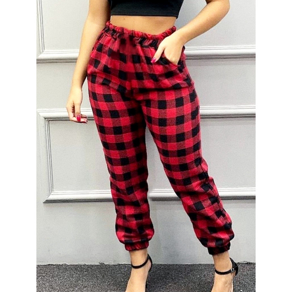 Calça Jogger Xadrez Feminino em Oferta Shopee 2025
