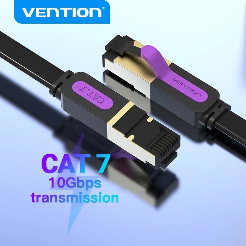 Vention Cat7 Ethernet Cable 10/40gbps High Speed Flat Cable Internet Router pc rj45 Network Cable