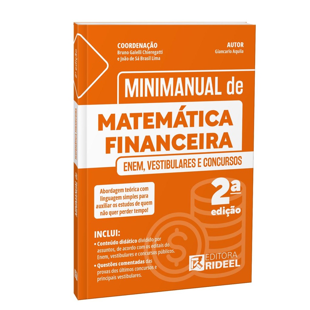 Minimanual de Matemática Financeira: Enem, vestibulares e concursos em Oferta na Shopee