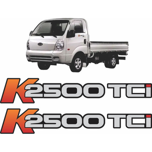Adesivos K2500 Tci Kia Bongo 2008/2012 (portas) Caminhão em Oferta na Shopee