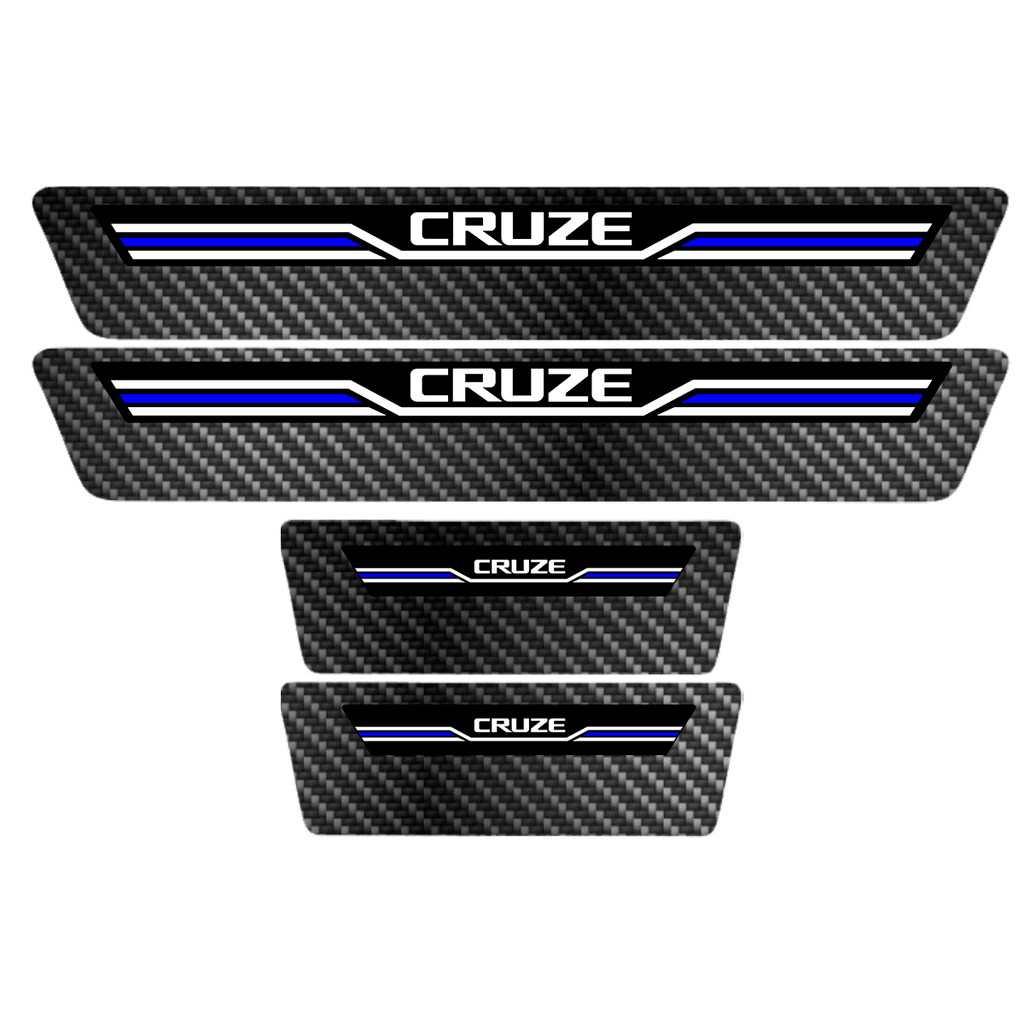 Soleira Porta Sport Azul Carbono Cruze 21 22 2023 2024 2025