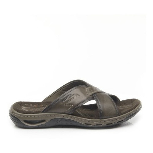 Chinelo Masculino Em Couro Pegada Tipo Ortopédico 131661 Ori