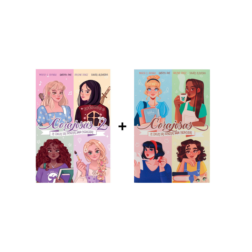 Kit Livros Corajosas 1 e Corajosas 2 Os Contos Das Princesas Nada Encantadas Brochura em Oferta na Shopee