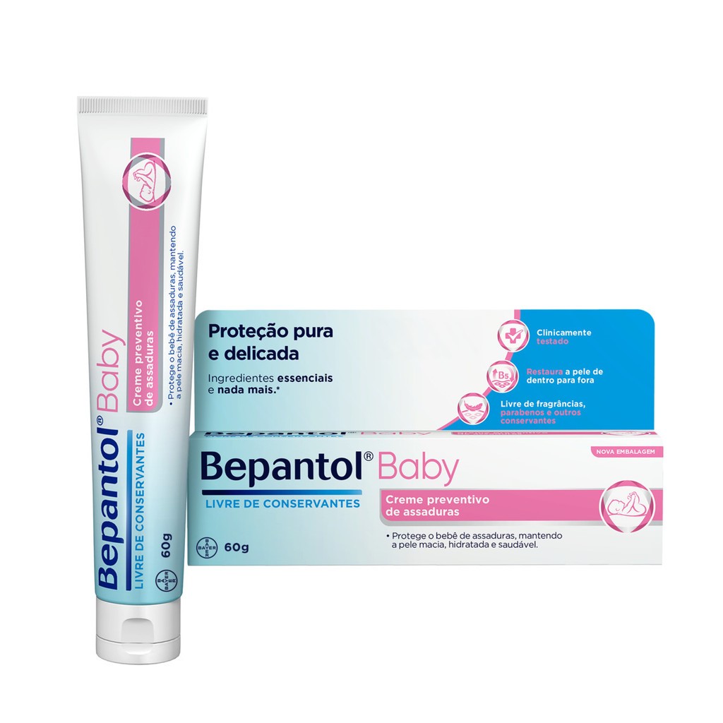 Creme Pomada de Assadura Proteção Delicada 60gr - Bepantol em Oferta na Shopee