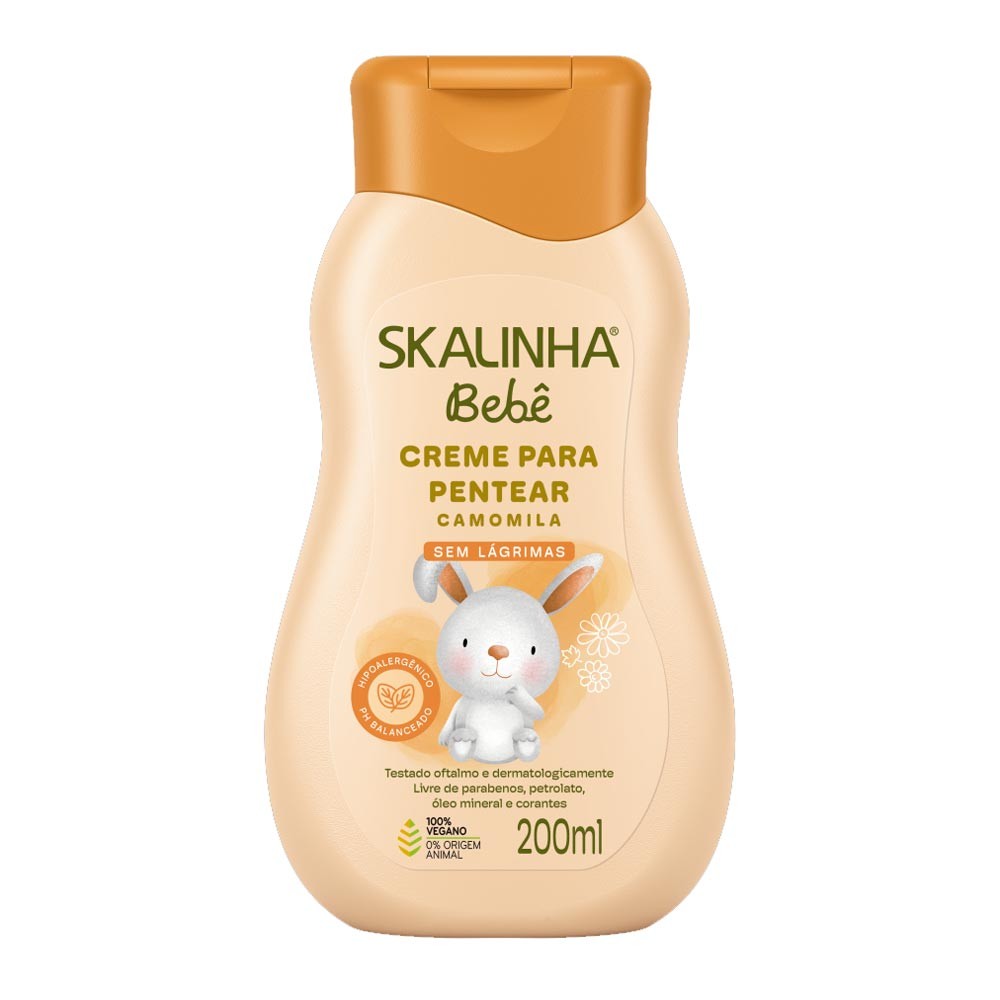Creme para Pentear Skalinha Bebê Camomila 200ml - Mom & Baby