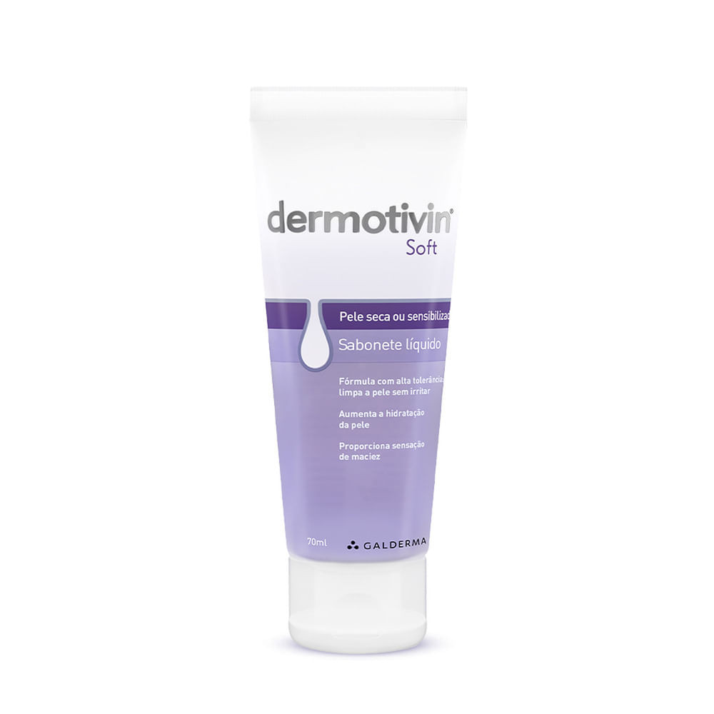 Dermotivin Soft Sabonete Líquido para Pele Seca ou Sensibilizada 70ml - Beauty