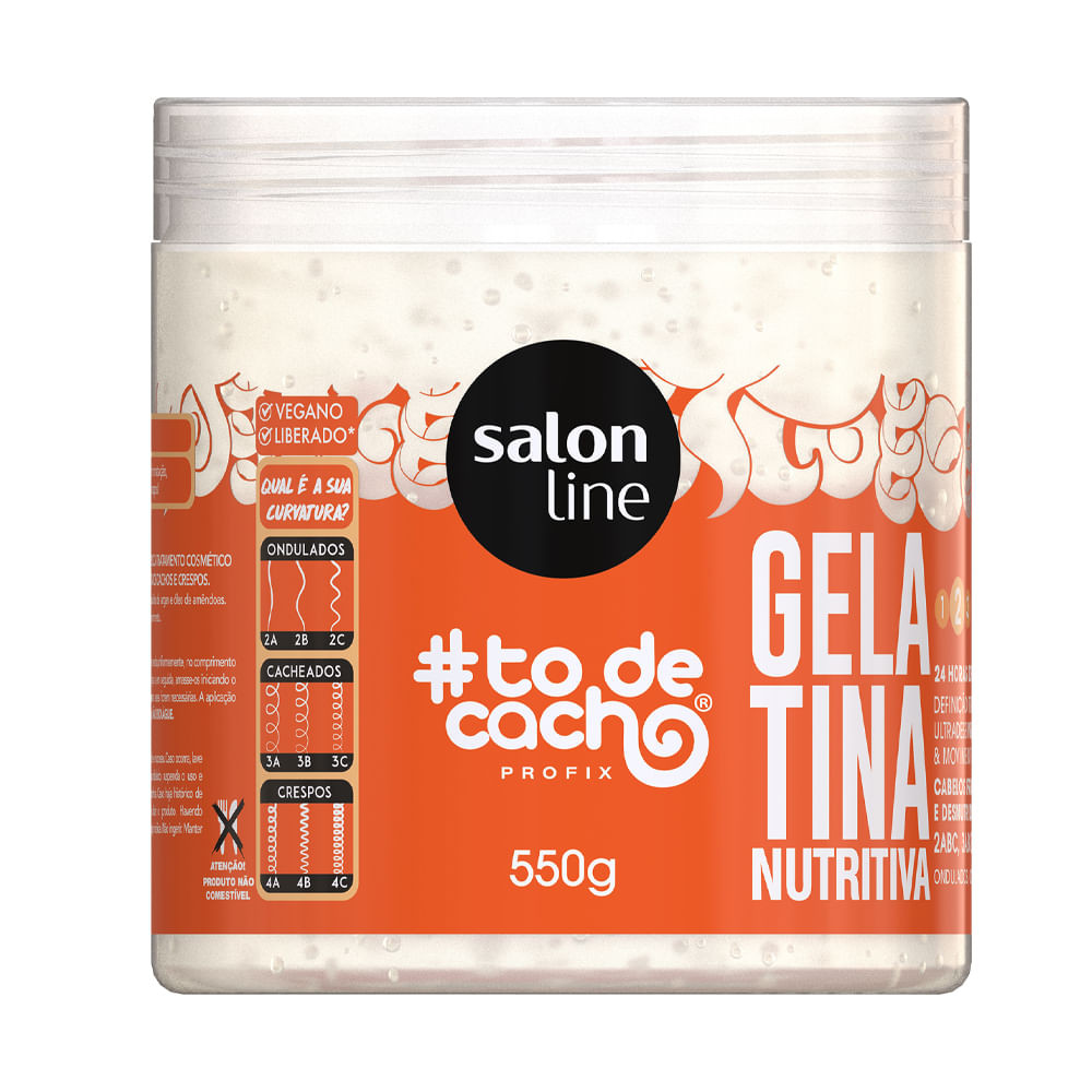 Gelatina Salon Line #todecacho Hidratação E Desembaraço 550g - Beauty