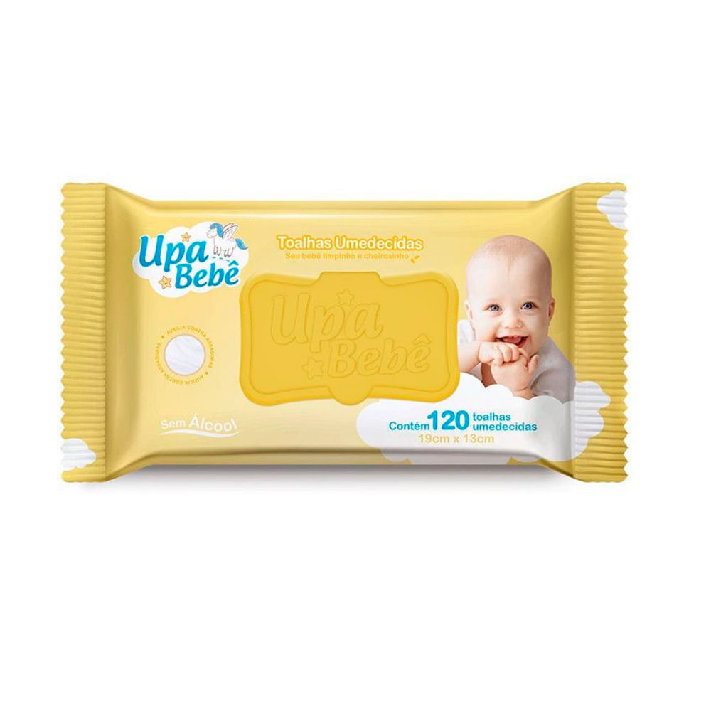 Toalha Umedecida Upa Bebê 120 Unidades - Mom & Baby