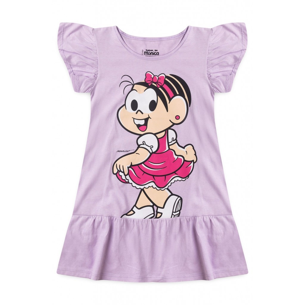 Vestido Feminino Infantil Princesa Mônica - Turma da Mônica em Oferta na Shopee
