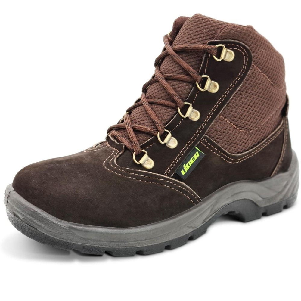 Bota De Segurança Biqueira de PVC Cartom CA40102 Couro Nobuck Proteção - Marrom em Oferta na Shopee