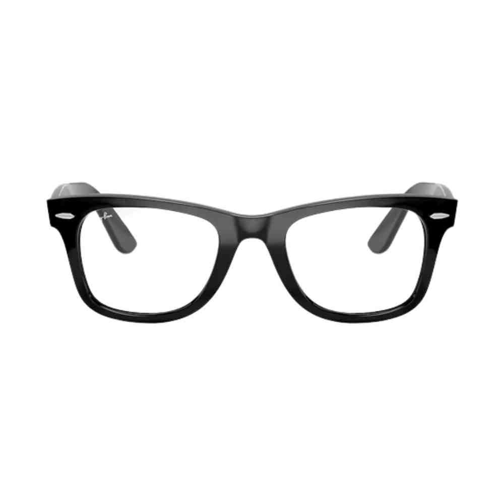 Armação de Grau Ray-Ban Quadrado Wayfarer Ease Preto 0RX4340