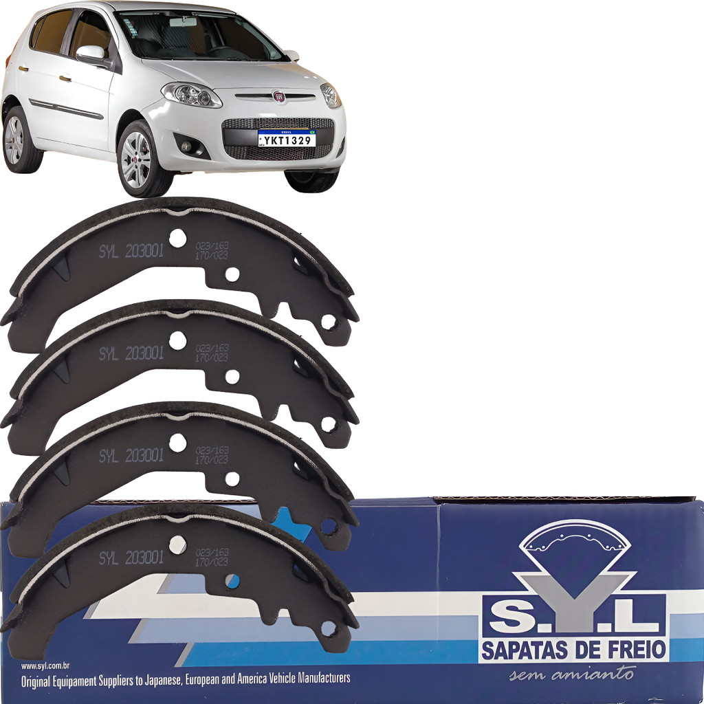 Sapata De Freio Traseira Original Syl Novo Palio Siena Uno em Oferta na Shopee