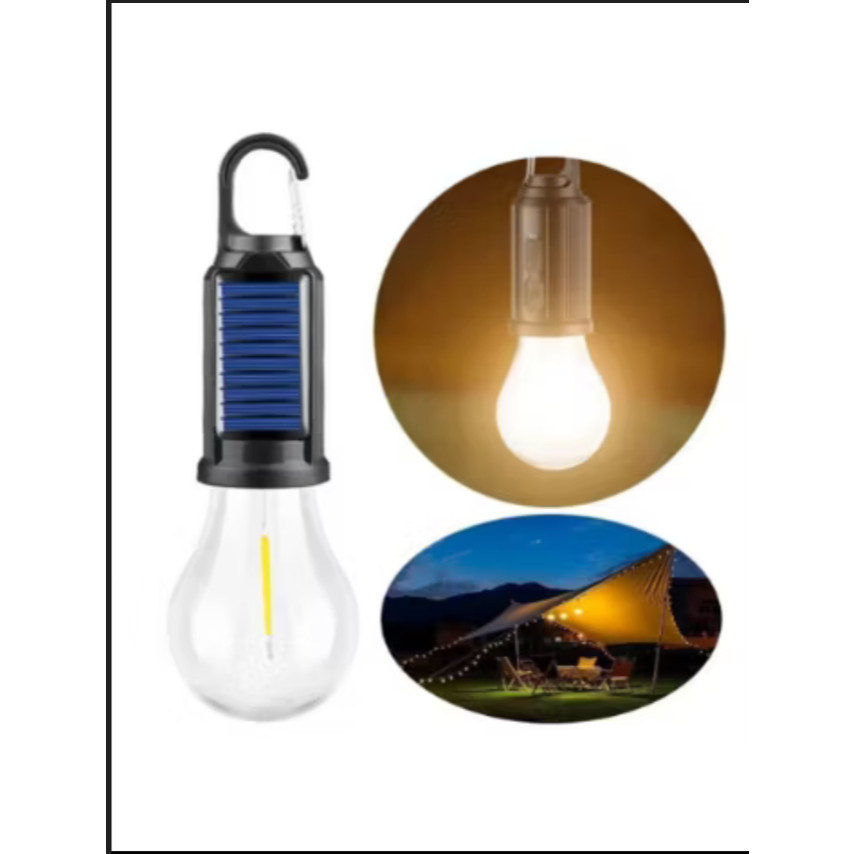 Lâmpada De Emergência Com LED Portátil Recarregável  Iluminacao Ajustável  solar