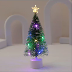 Árvore De Natal De Mesa Mini Artificial Com LED Luz 2026