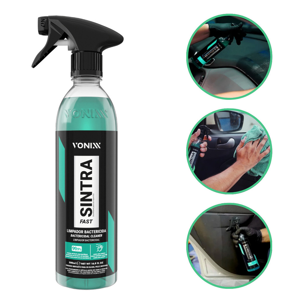Sintra Fast 500ml Multilimpador Automotivo com Ação Bactericida e pH Balanceado em Oferta na Shopee
