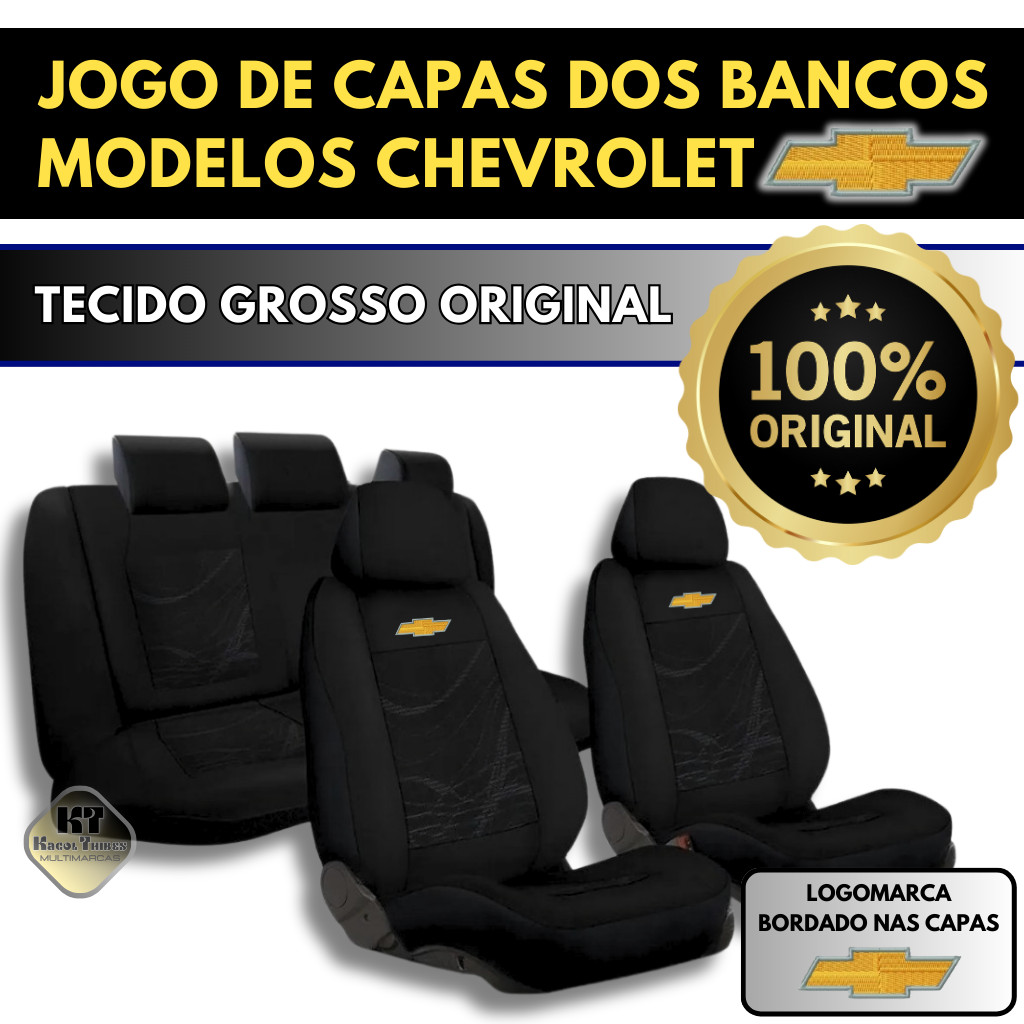 Capa De Banco Automotivo Em Tecido Original Carro Chevrolet Corsa Celta Onix Agile Prisma