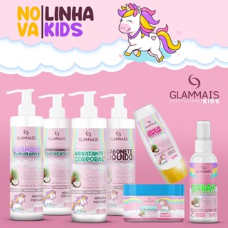Kit Beleza Infantil Completo Glammais 7 produtos Cabelo e Corpo em Oferta na Shopee