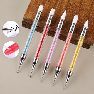 Kit 5 Pincéis Silicone e Boleadores 2 em 1 Ponta Dupla para Decoração Unhas 3D Profissional Nail Art em Oferta na Shopee