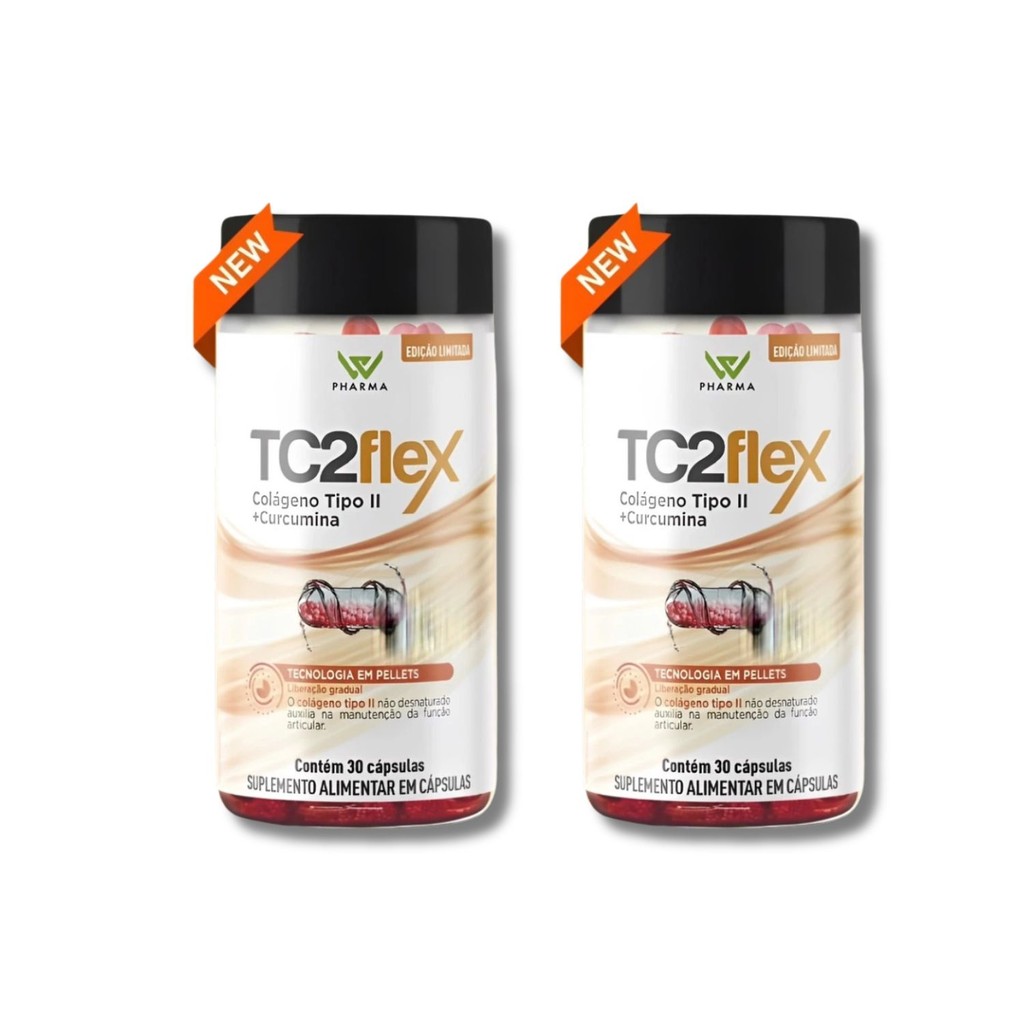 Kit C2 TC2 Flex Colágeno Tipo 2 e Curcumina C30 – Prowin