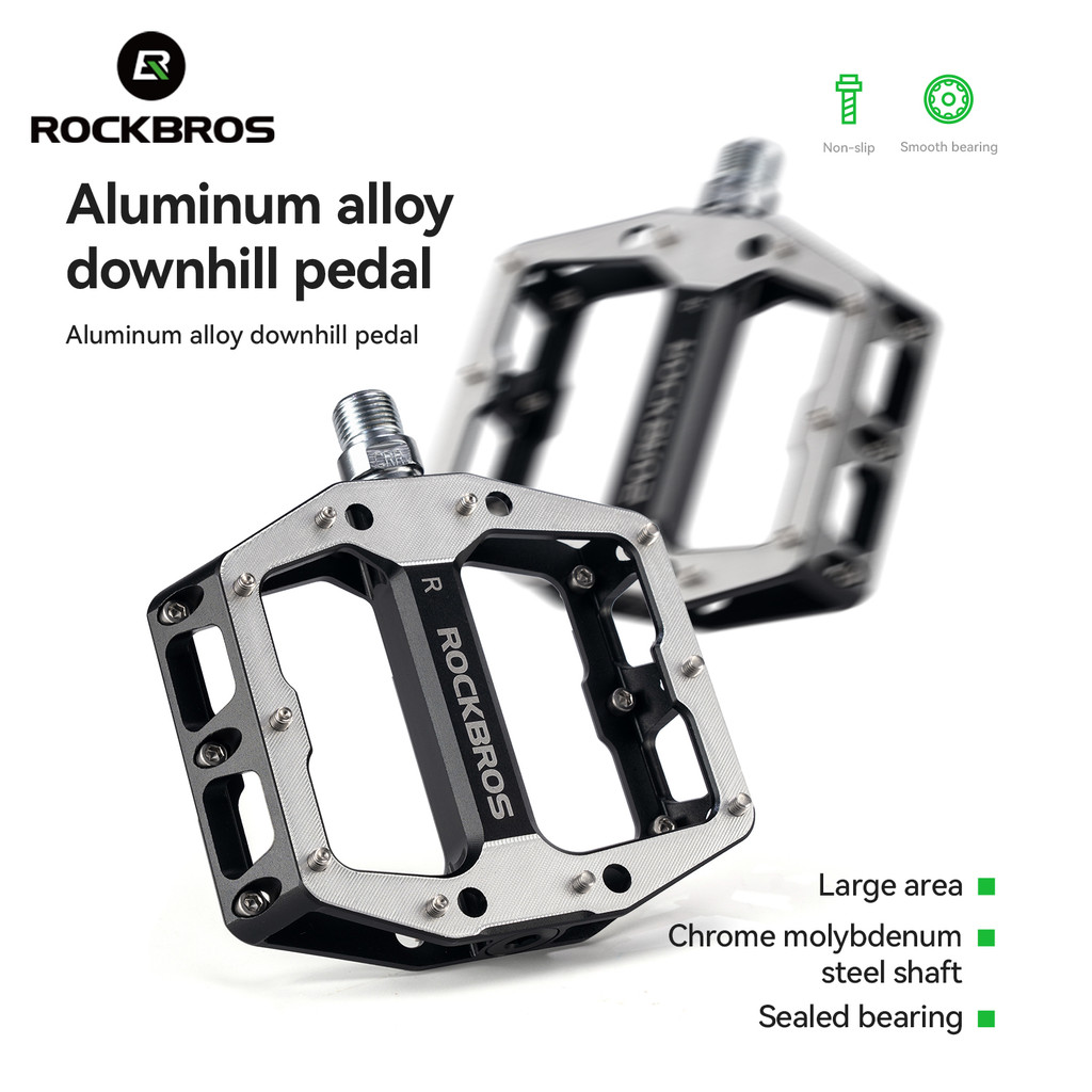 ROCKBROSBike Pedal De Rolamento Único Ampliado Estável À Prova Dwaterproof Água Durável Para MTB Bicicleta Estrada em Oferta na Shopee