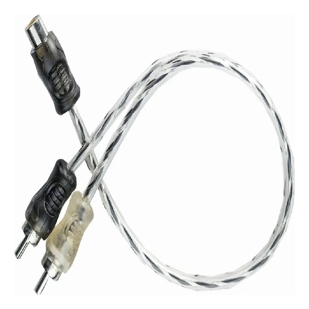 Cabo RCA Y com 2 Machos E 1 Fêmea Blindado Preto Prata 4 milímetros p Módulo Potência Amplificador em Oferta na Shopee