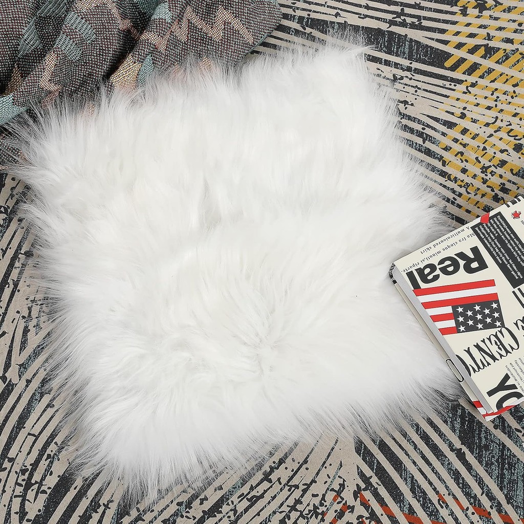 Tapete Pelúcia Peludo felpudo Luxuoso Para Fotos Decoração Manicure 30x30 em Oferta na Shopee