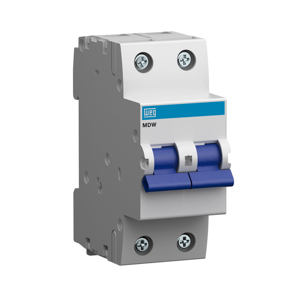 MINIDISJUNTOR BIPOLAR CURVA C 6A - WEG