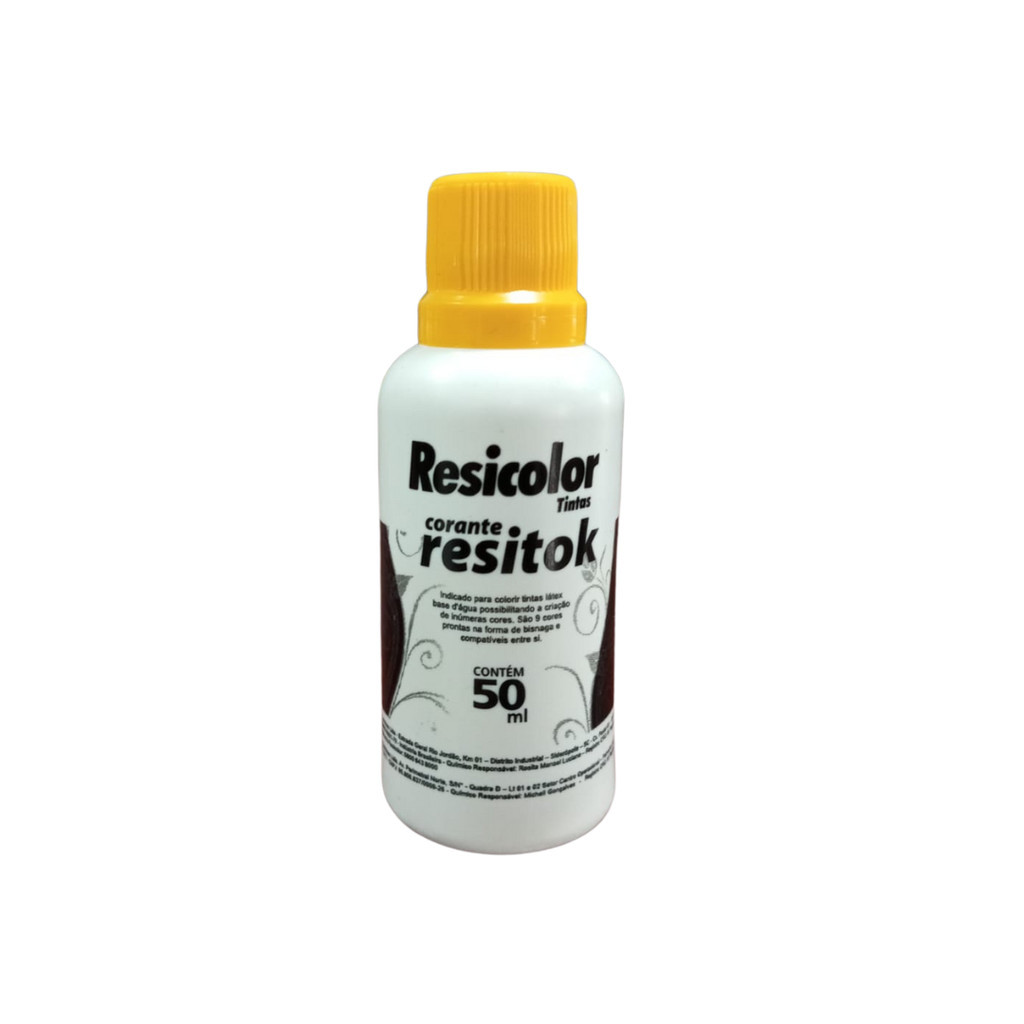 Corante Resitok Amarelo 50ml l Resicolor