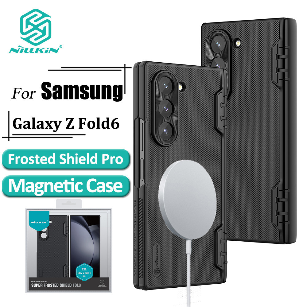 Capa Magnética Nillkin Super Frosted Shield Fold Para Samsung Galaxy Z Fold6 5G Ultra Fina Mate PC Anti-Choque em Oferta na Shopee