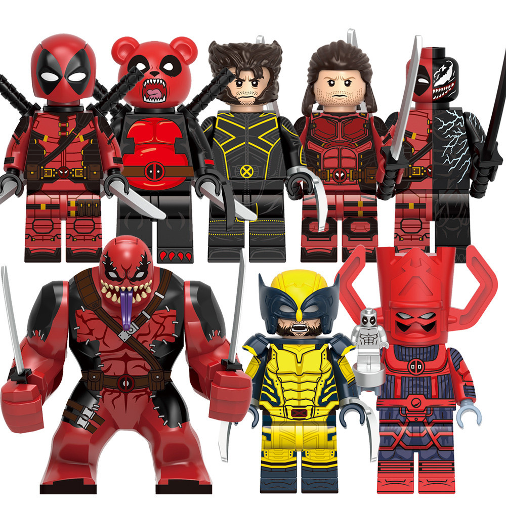 Venda Quente Deadpool & Loborine Venompool Pandapool Galactuspool Bloco De Construção Figura Crianças Brinquedos