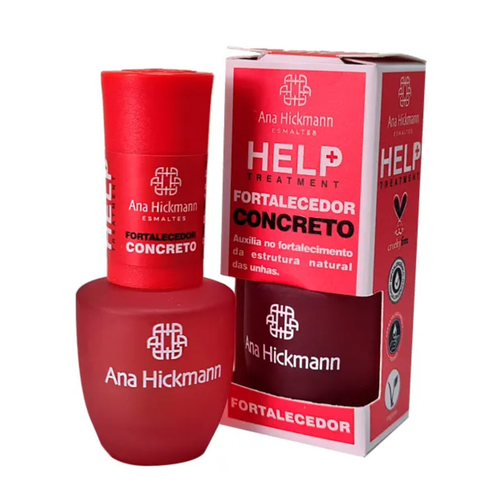 Esmaltes - HELP Treatment -  Fortalecedor Concreto - Ana Hickmann