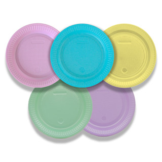Prato Descartável Colorido Raso 15cm Festa Candy Colors em Oferta na Shopee