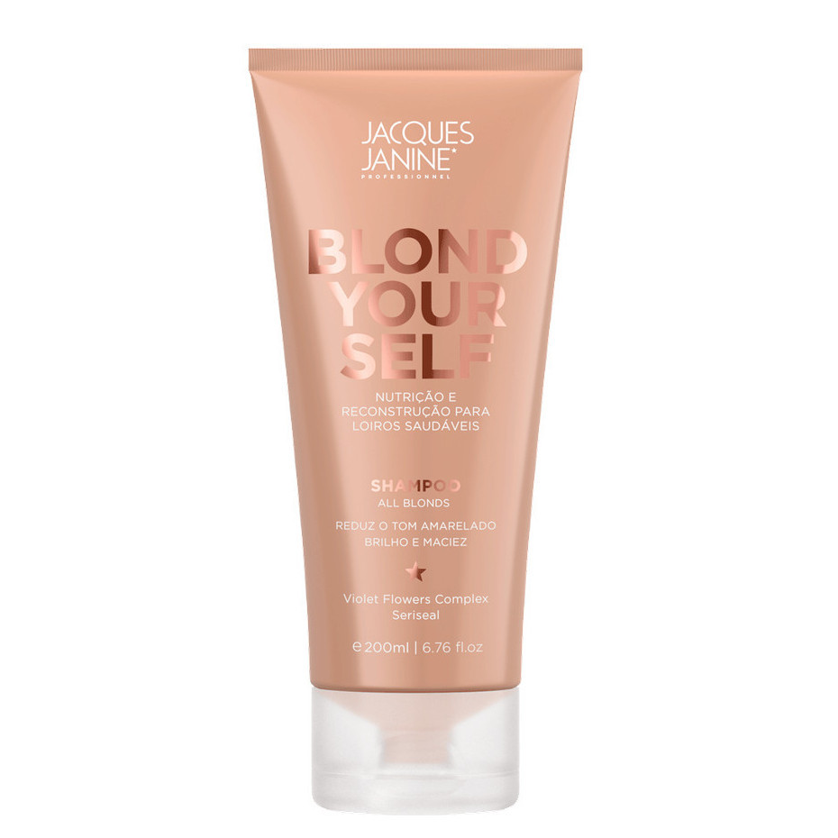 Shampoo Loiro Matizador Blond Yourself Jacques Janine Nutrição Reconstrução 200ml - Beauty