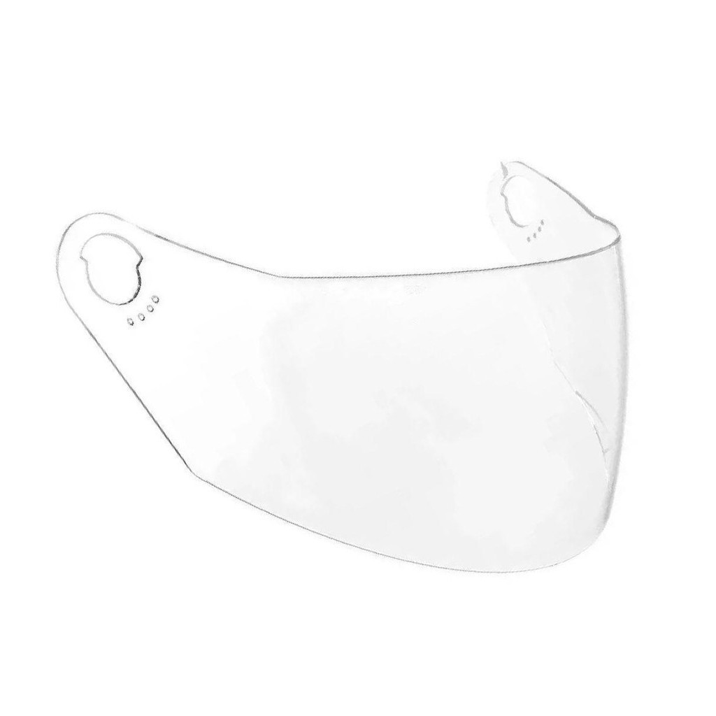 Viseira Cristal Mixs Capacete Start/start For Girls Injetada 2,0 Mm Com Antirrisco