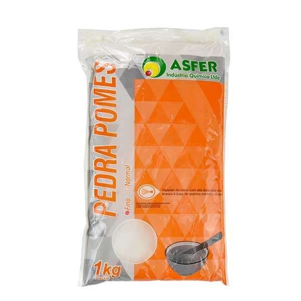 Pedra Pomes Fina Asfer 1kg em Oferta na Shopee