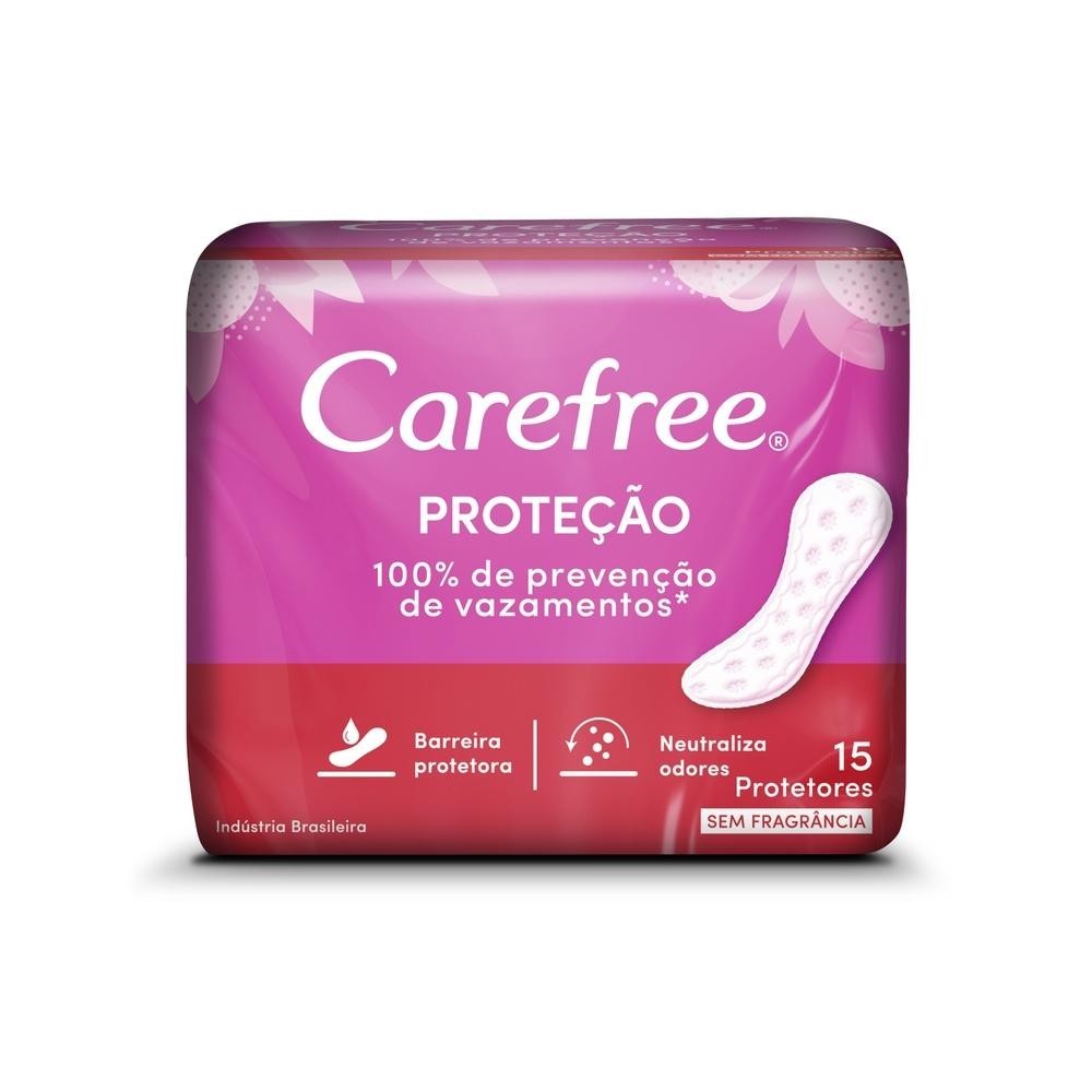 Protetor Diário Carefree Proteção sem Perfume 15 Unidades em Oferta na Shopee