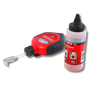 Kit Profissional Carretel Linha 30 Metros + Giz Para Marcação 115 G - MTX em Oferta na Shopee