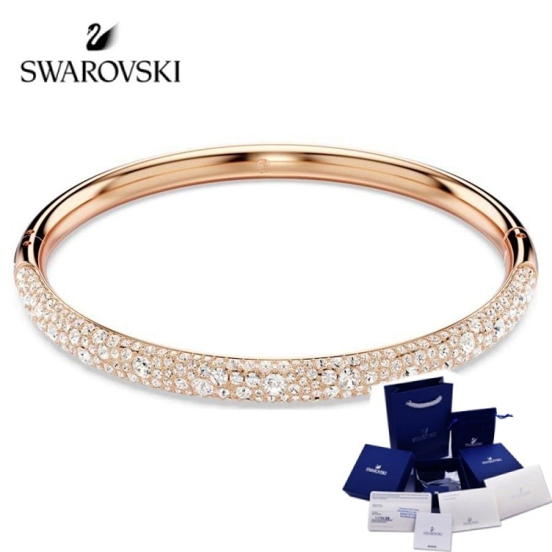 Pulseira Meteora Swarovski completa diamante aberto com caixa de presente. NTRV