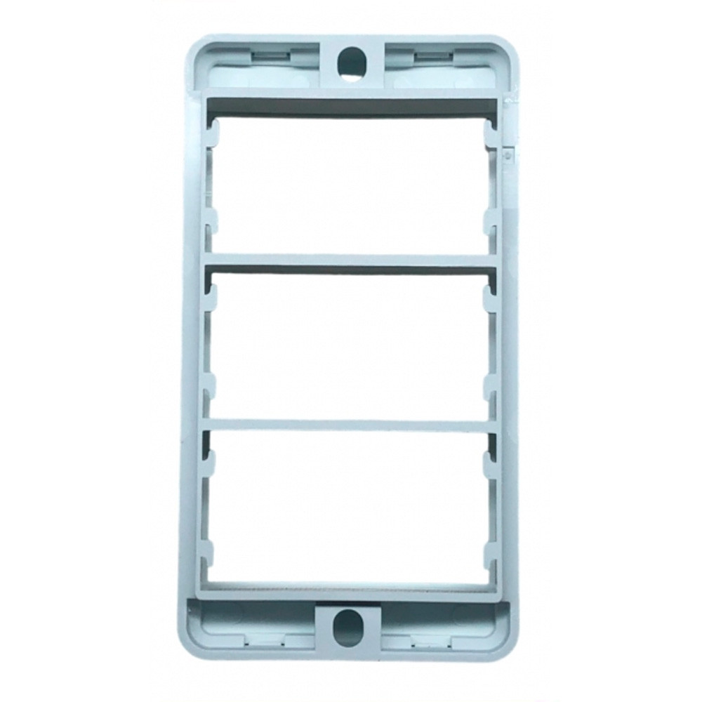 Placa e Suporte Condulete 3/4 Branco 1 posto Sleek Margirius