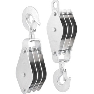 Moitão Cadernal 1200kg 3 Roldanas 80x16mm com 2 peças Vonder