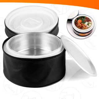 Marmita Térmica Redonda N16 Grande Alumínio Isopor Revestida Com Ziper Até 6 Horas Quente em Oferta na Shopee