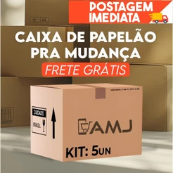 Kit Caixa de Mudança Papelão 49x25x35 PROMOÇÃO