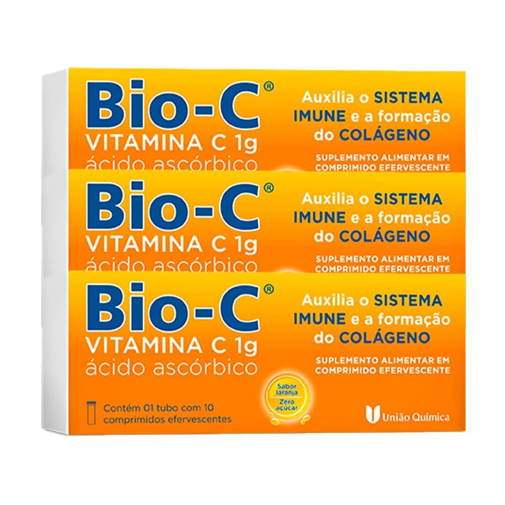 Kit 3 und Bio-C 1g 10 cpr Efervescentes em Oferta na Shopee