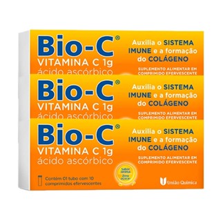 Kit 3 und Bio-C 1g 10 cpr Efervescentes em Oferta na Shopee