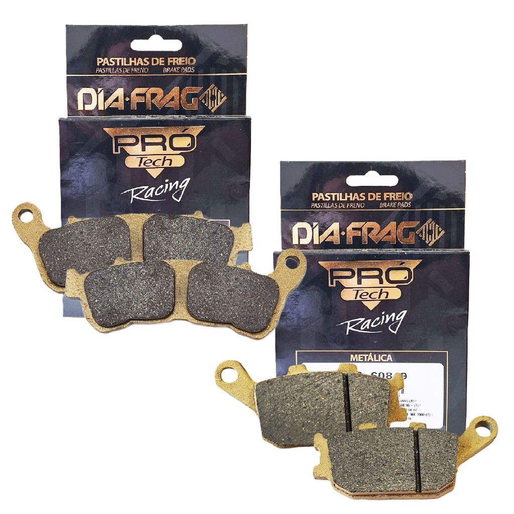 Kit Pastilhas de Freio Xre 300 Abs 2009-2018 Diafrag Pro Tech Racing (Metálica)