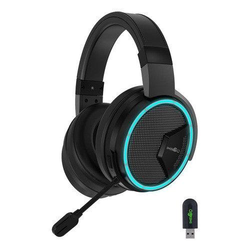 Headset Gamer Imenso Ims890 Anc Bluetooth 5.2 Rgb Cor Preto em Oferta na Shopee
