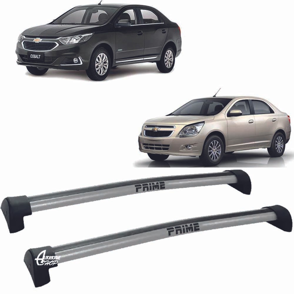 Rack Teto Aluminio Prime GM Cobalt 2011 até 2015 Prata PR083