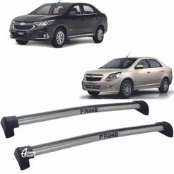 Rack Teto Aluminio Prime GM Cobalt 2011 até 2015 Prata PR083