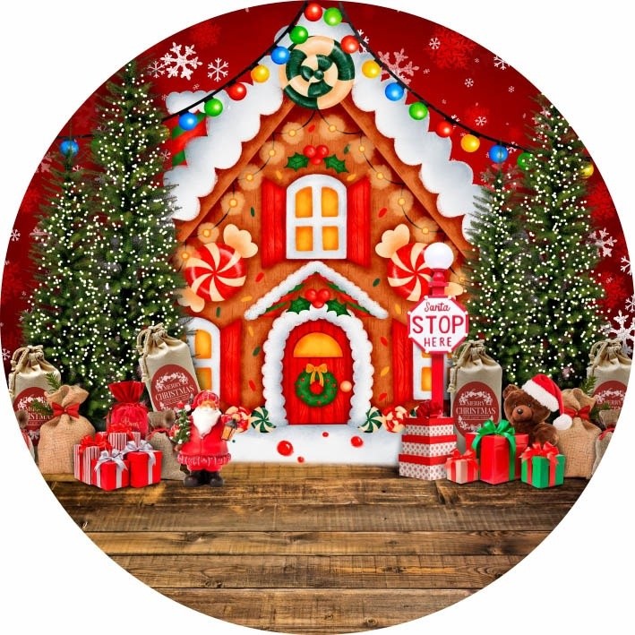 Painel Sublimado Festa Redondo 1,50m Natal